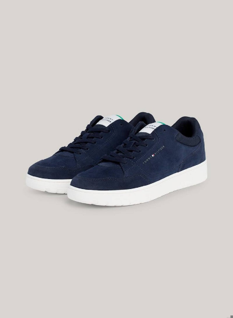 Men's Suede Logo Basketball Trainers -  Suede upper, Blue
