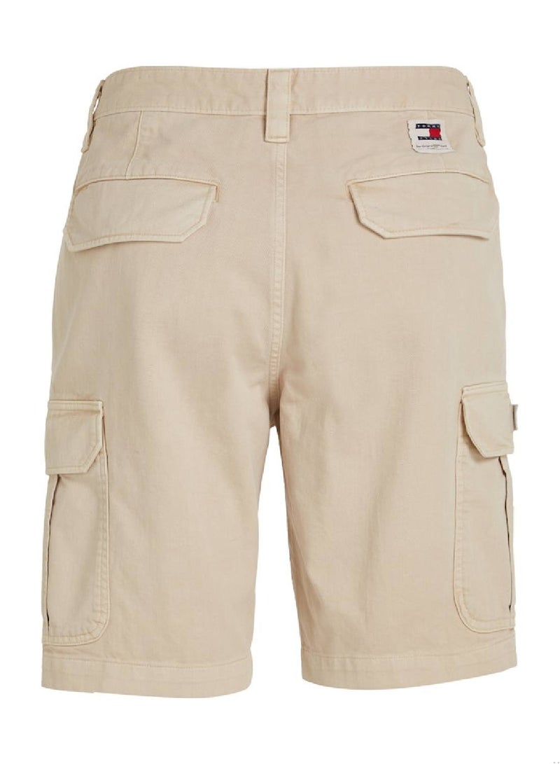 Men's Ethan Cargo Shorts - Cotton, Beige