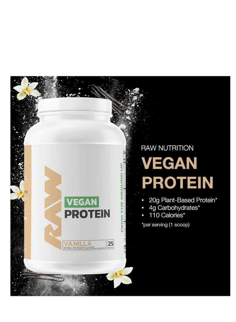 RAW Vegan Protein - Peanut Butter, 25 Servings, 1,81 Lbs