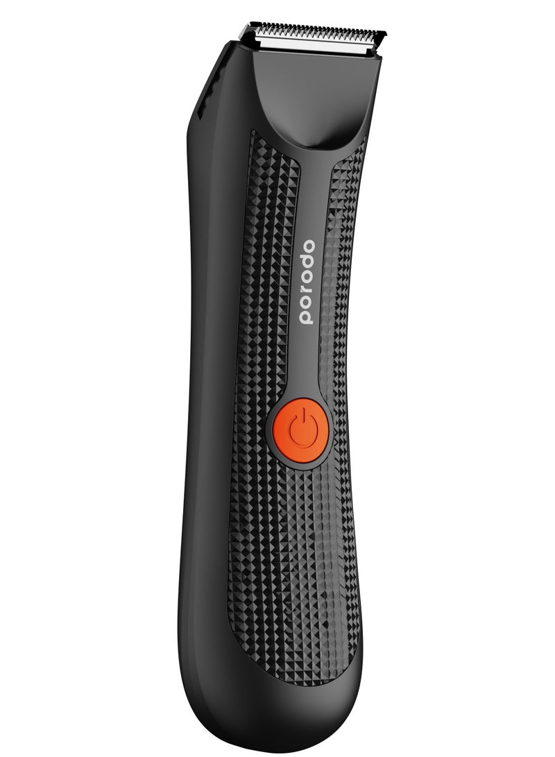 Private Hair Trimmer with Ergonomic No-Slip Handle and IPX5 Water Resistant / 80Minutes Working Time / Lightweight Design - Black