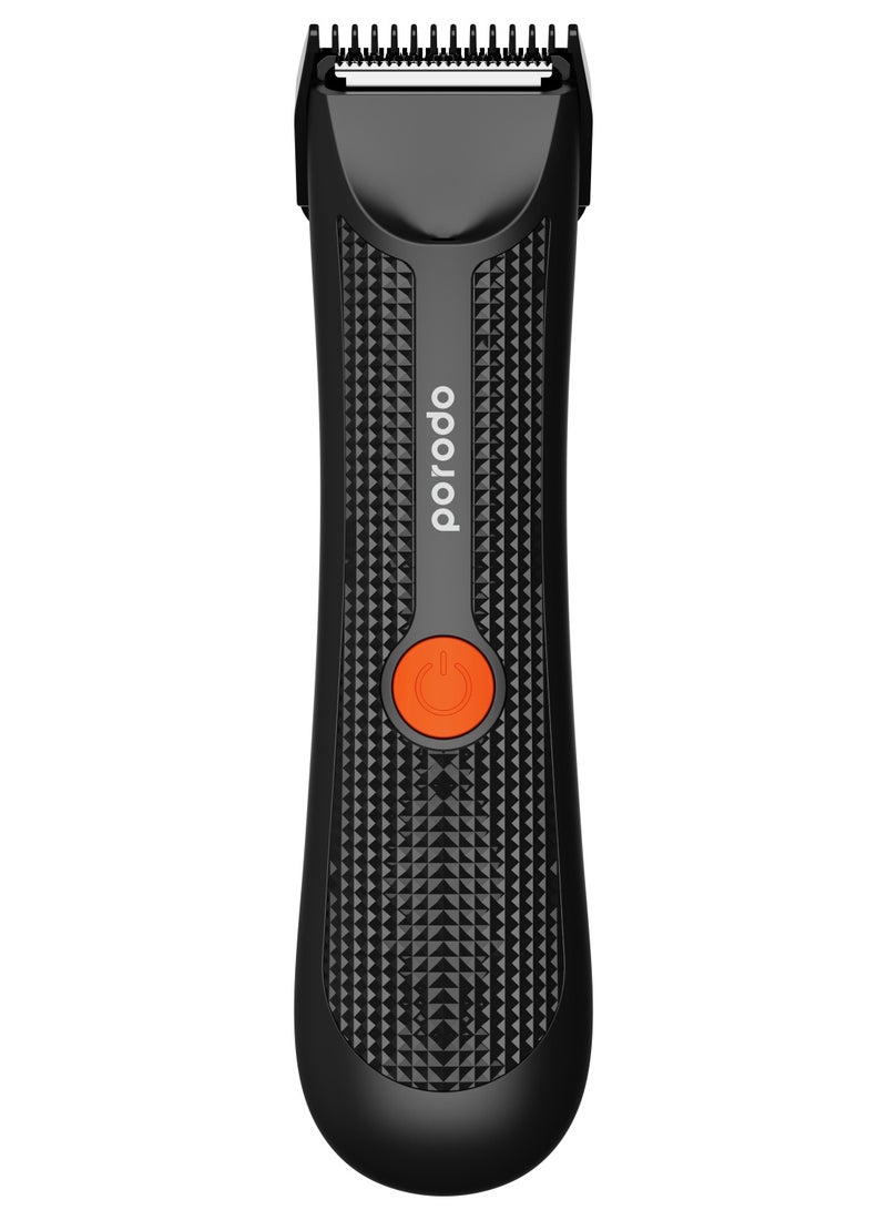 Private Hair Trimmer with Ergonomic No-Slip Handle and IPX5 Water Resistant / 80Minutes Working Time / Lightweight Design - Black