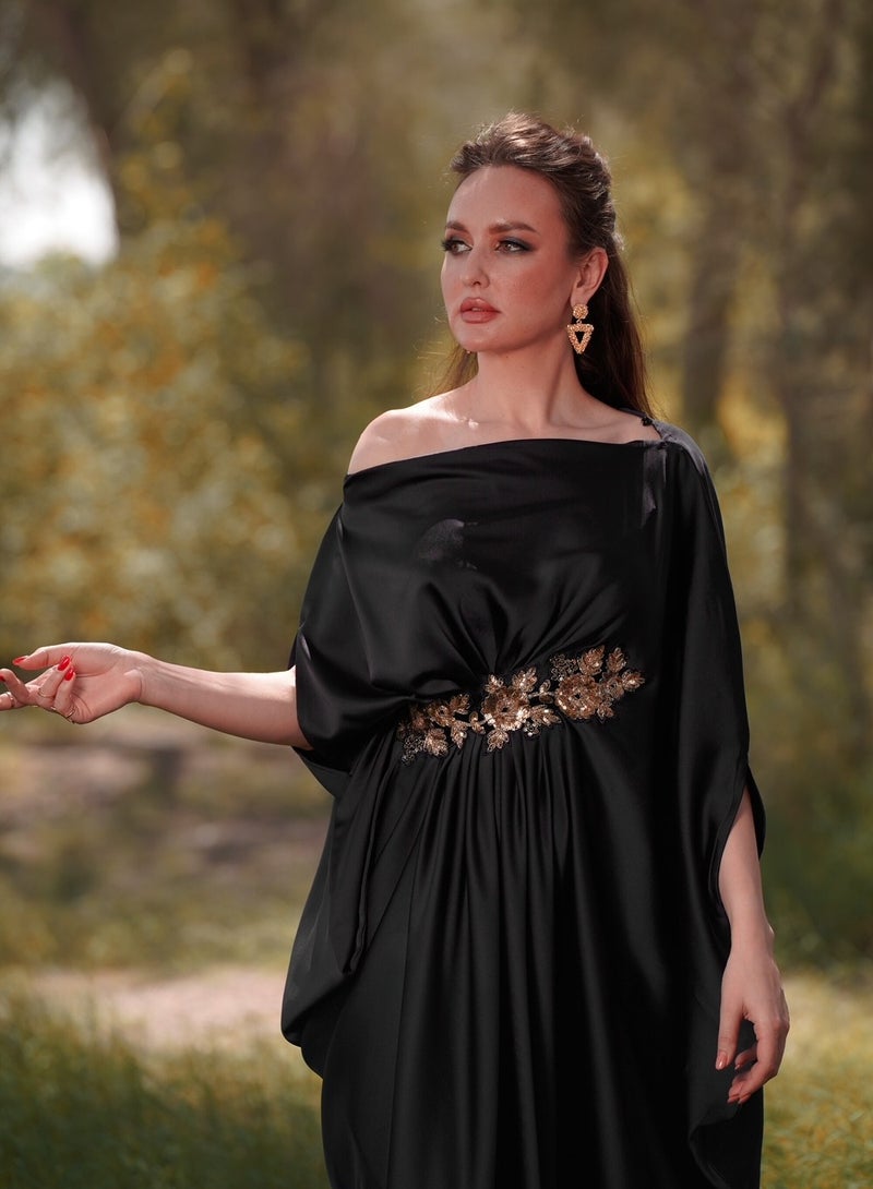 Black greek drape