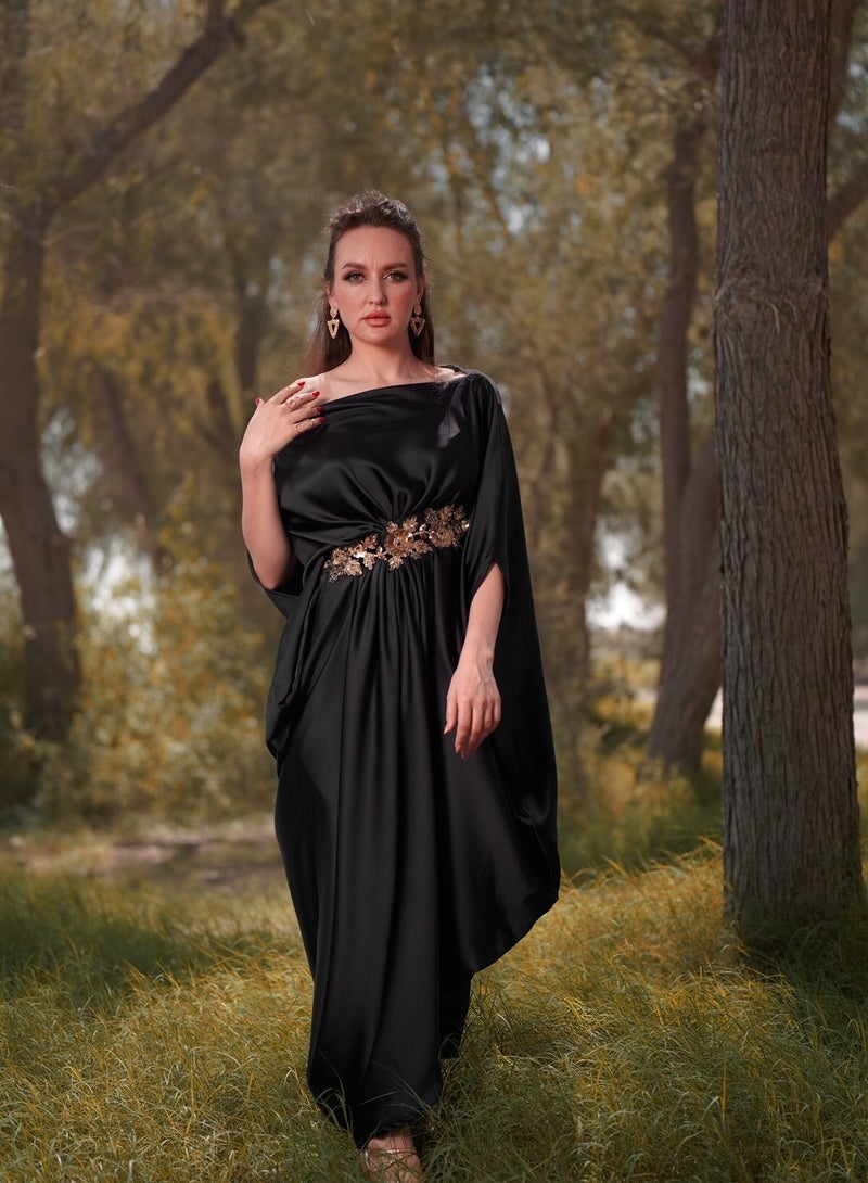 Black greek drape