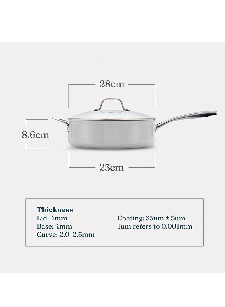 Cosmo Pan Cream : Non-Stick Ceramic Cookware,Stylish , Durable and Easy to Clean