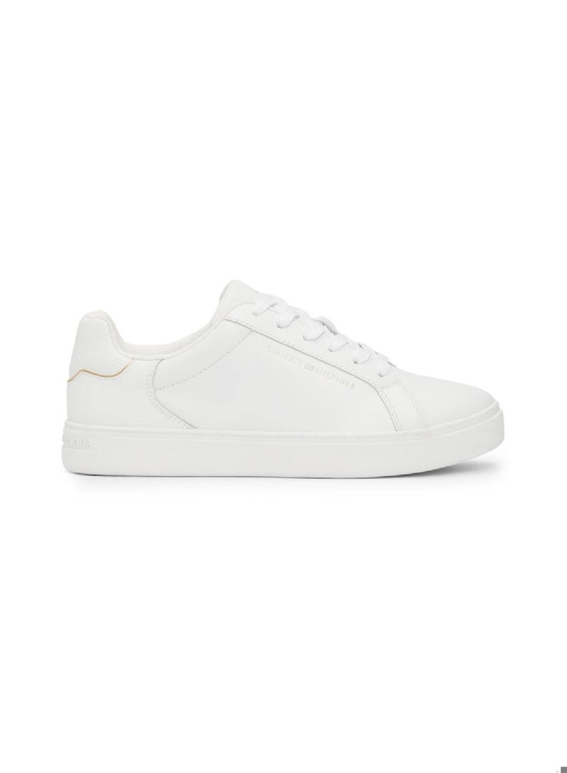 Women's Essential Court Sneakers Low Top - Leather, White