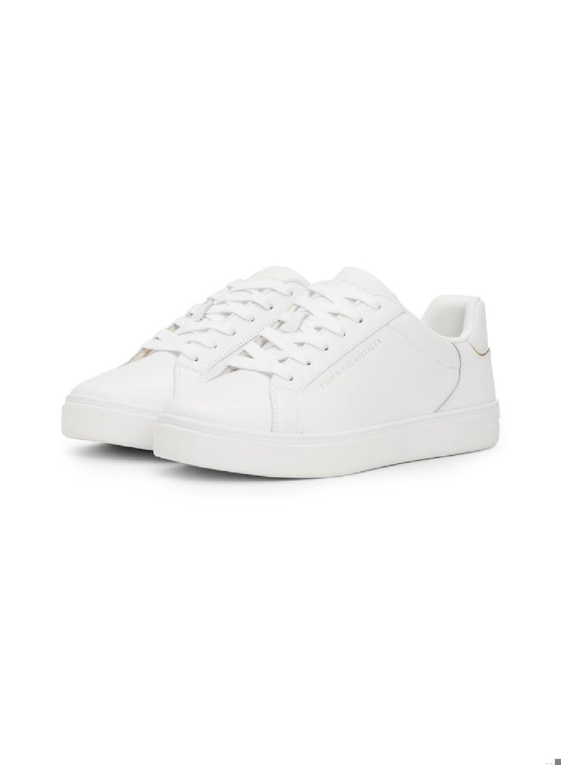 Women's Essential Court Sneakers Low Top - Leather, White