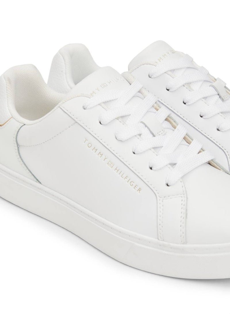 Women's Essential Court Sneakers Low Top - Leather, White