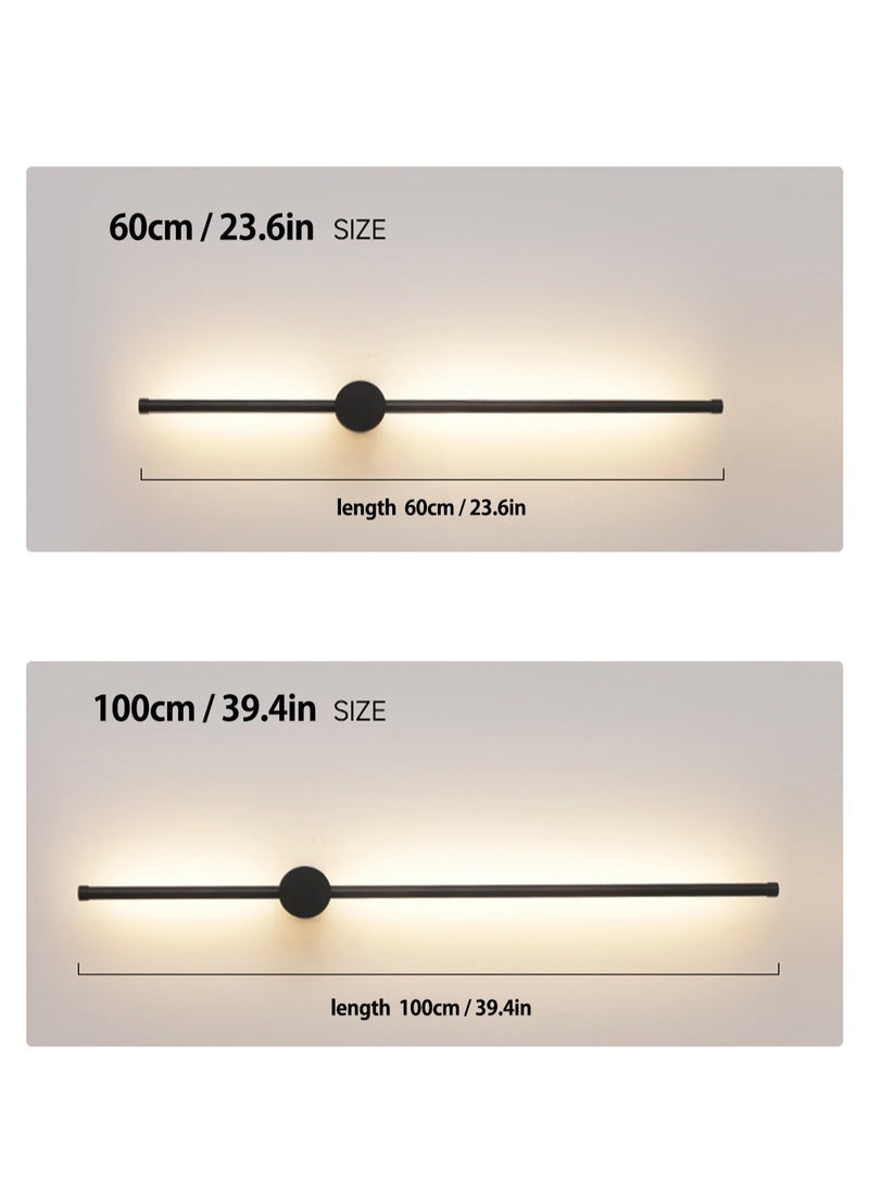 （Tricolour light-60CM-Rotate）Modern wall lights Home appliances Nordic style long lumen home decoration Bedroom dining room TV wall lighting fixtures,wall lamp ,rotate