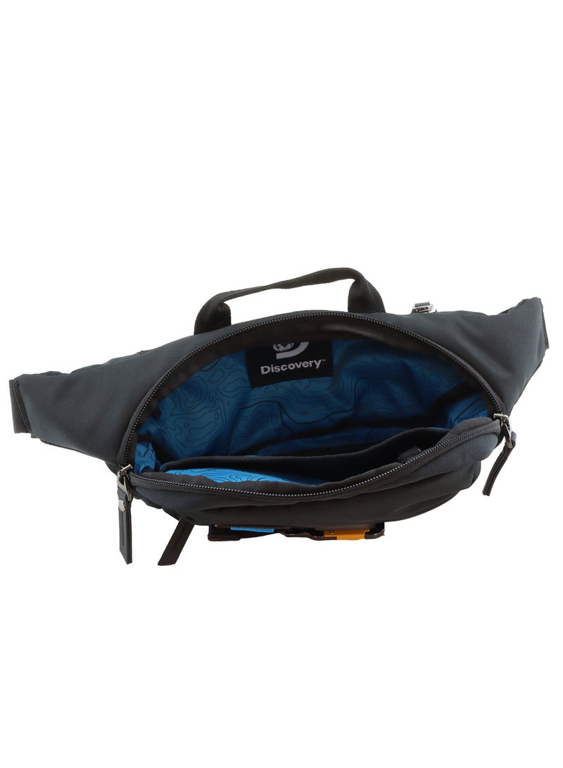 Discovery ICON  Waist Bag Black, Hip Bag With Adjustable Strap, RFID Pocket, Suitable For Travel, Outdoors, Gym, Hiking For Men And Women