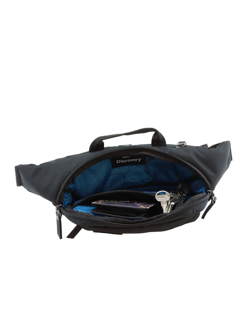 Discovery ICON  Waist Bag Black, Hip Bag With Adjustable Strap, RFID Pocket, Suitable For Travel, Outdoors, Gym, Hiking For Men And Women
