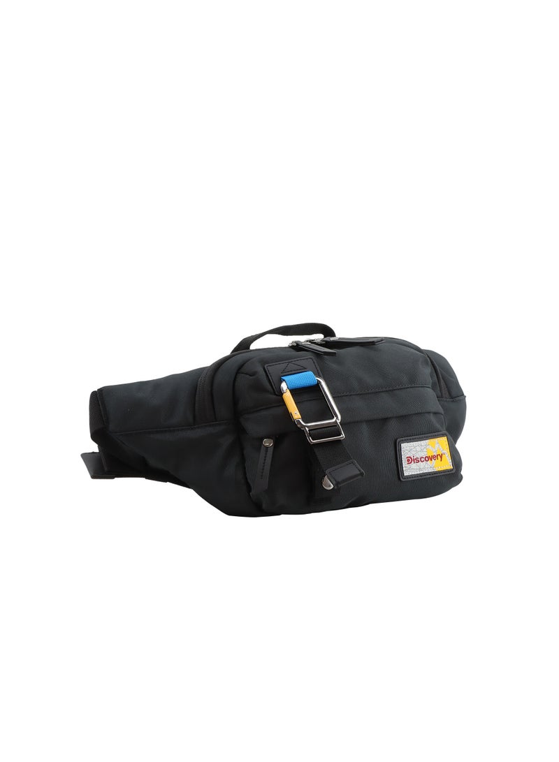 Discovery ICON  Waist Bag Black, Hip Bag With Adjustable Strap, RFID Pocket, Suitable For Travel, Outdoors, Gym, Hiking For Men And Women