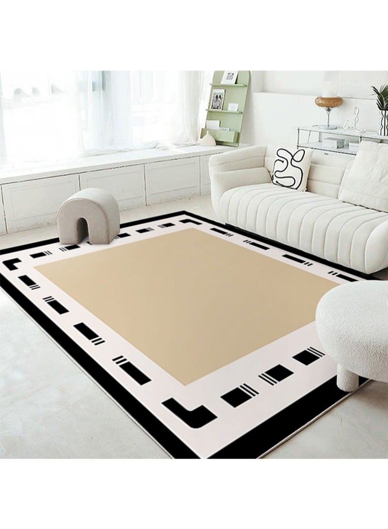 Modern Style Area Rug Imitation Cashmere Non-slip Super Soft Touch Living Room Bedroom Kitchen Decoration of Carpet Floor Rug 140x200cm