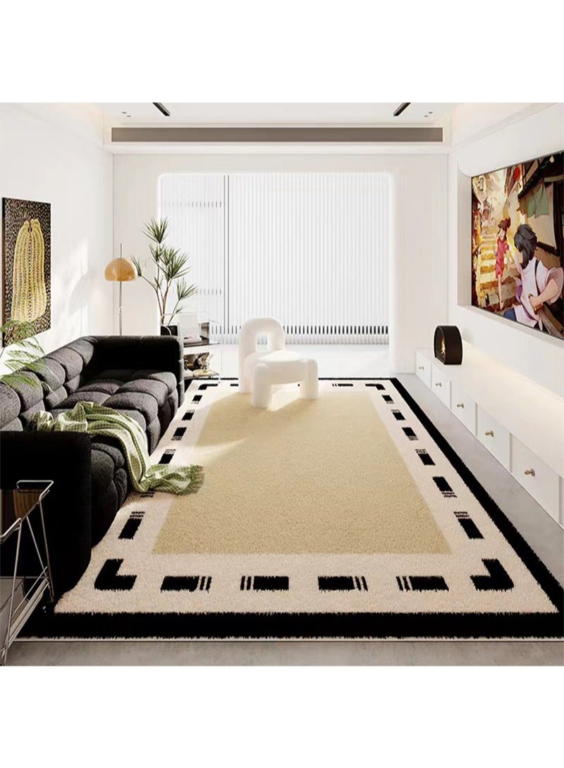 Modern Style Area Rug Imitation Cashmere Non-slip Super Soft Touch Living Room Bedroom Kitchen Decoration of Carpet Floor Rug 140x200cm