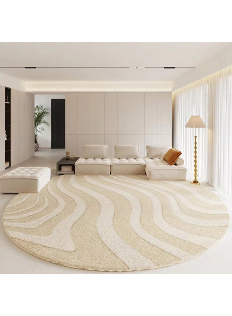 Modern Style Area Rug Non Slip Extra Soft Touch Living Room Bedroom Kitchen Decoration of Carpet Floor Rug 120x120cm