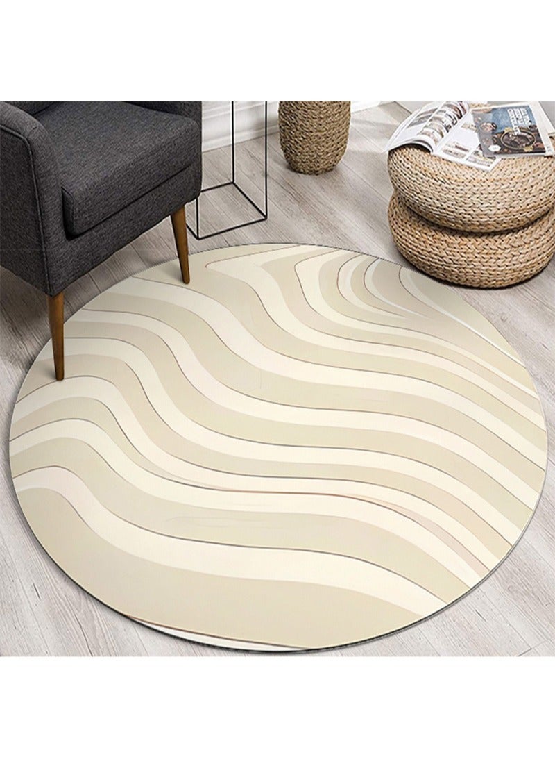 Modern Style Area Rug Non Slip Extra Soft Touch Living Room Bedroom Kitchen Decoration of Carpet Floor Rug 120x120cm