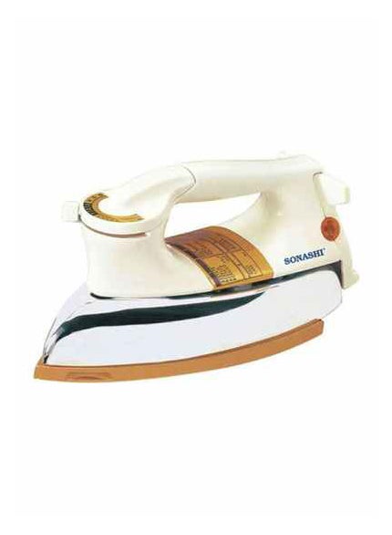 2-Piece Heavy Dry Iron Bundle 1200 W SHI-6011 White/Silver/Gold