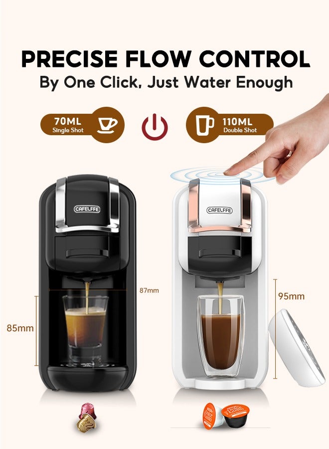 4 In 1 Coffee Machine Hot Cold Brew Nespresso Coffee Maker For Nescafe Dolce Gusto ESE Pods And Coffee Powder Black