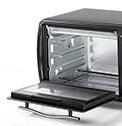 Electric Oven Multifunction With Double Glass And Rotisserie For Toasting/Baking/Broiling 19 L 1380 W TRO19RDG-B5 Black
