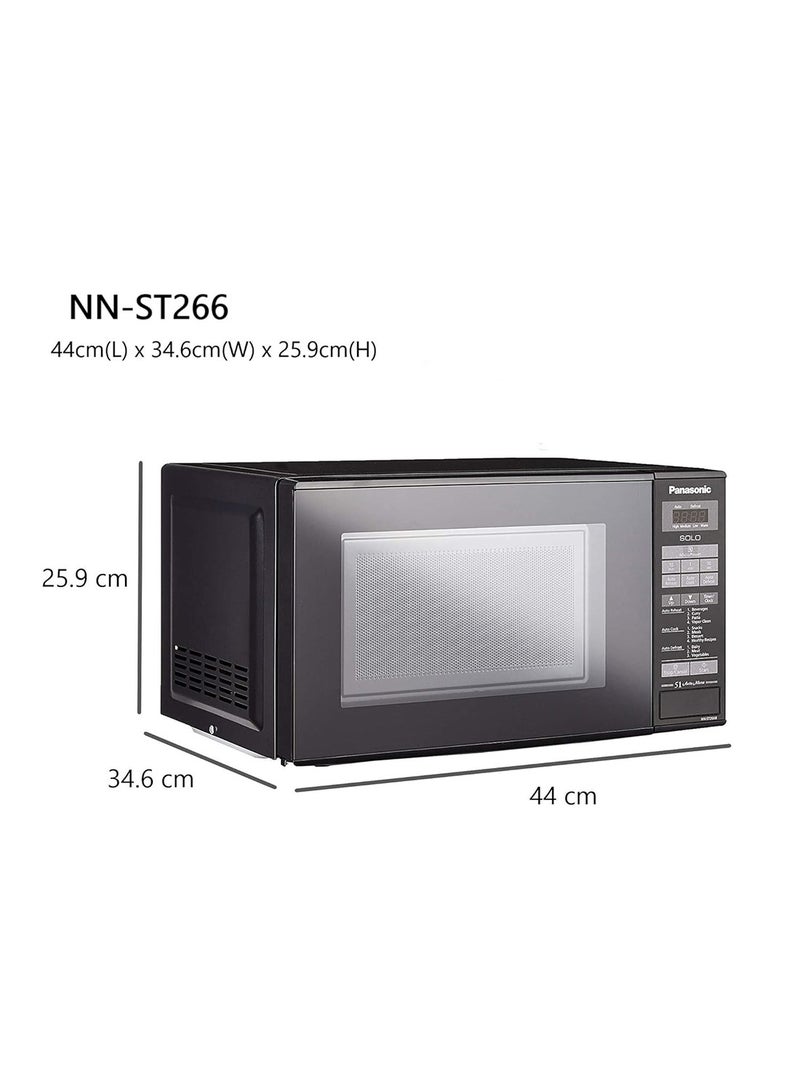 Solo Microwave Oven, 255mm Turntable, Child Safety lock, Auto Reheat, Touch Membrane Operations 20 L 800 W NN-ST266BVTG Black