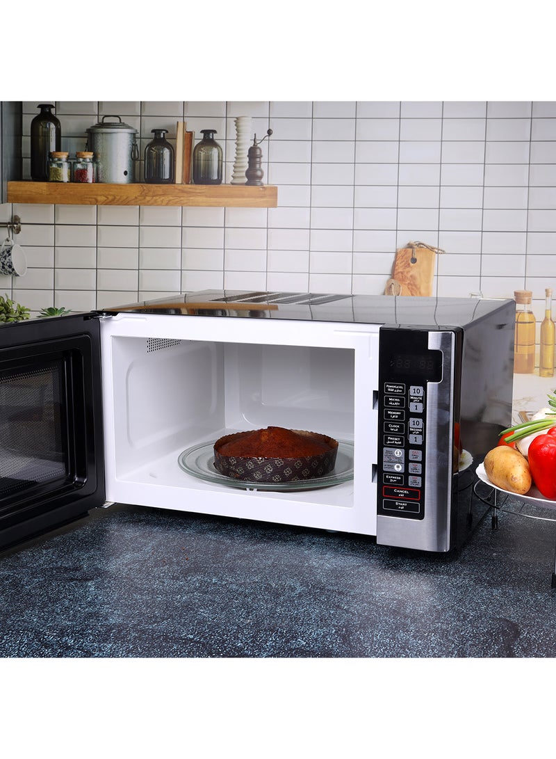 Digital Microwave Oven, 8 Power Levels with Digital Display, One-Touch Cooking with Digital Control| Pull Handle Door, Easy to Operate, 2 Years Warranty 45 L 1500 W GMO1898 Black