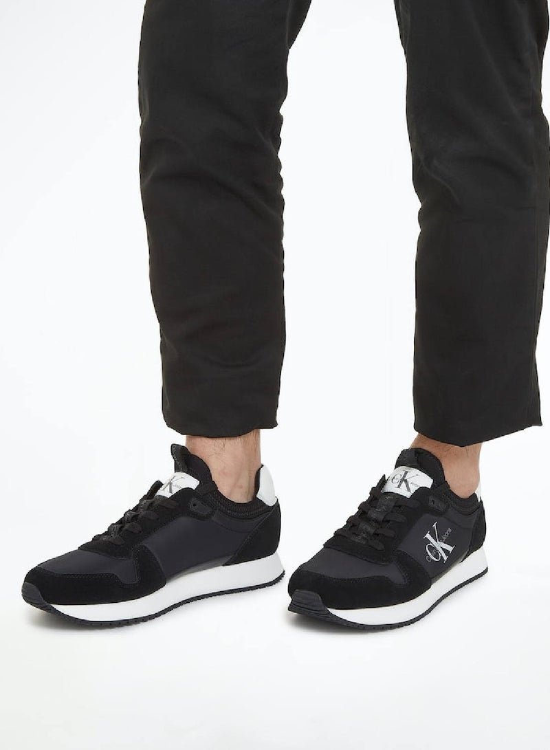 Men's Suede Trainers - Sued, Black