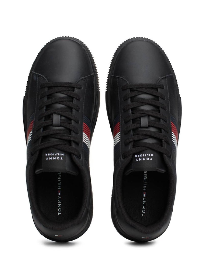 Men's Supercup Seasonal Sneakers Mid Top - Leather, Black