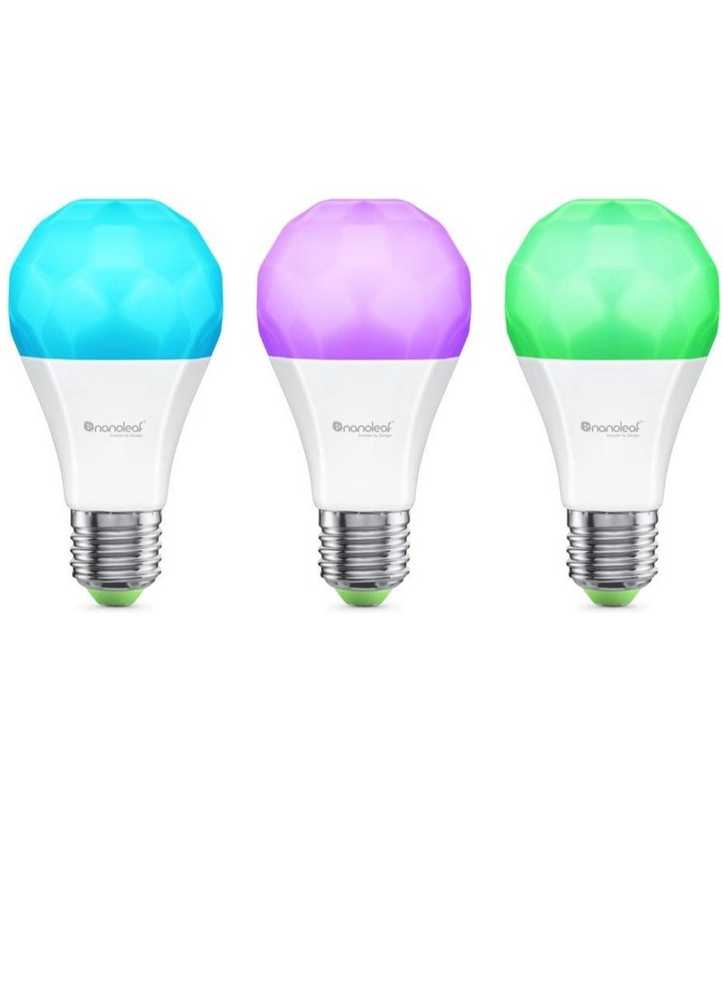 Nanoleaf Essentials Matter E27 Smart Bulbs , 3 Packs | NF080B02-3A19E