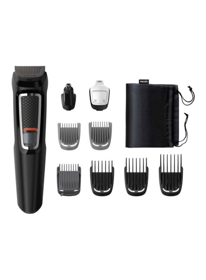 10-Piece Series 3000 Multi Grooming Hair Trimmer Kit Black/Grey/Silver