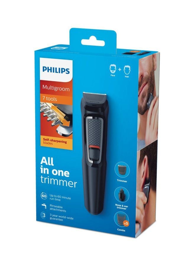 10-Piece Series 3000 Multi Grooming Hair Trimmer Kit Black/Grey/Silver