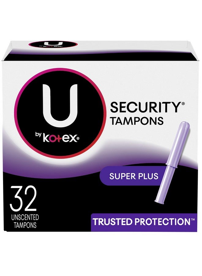 Security Tampons, Super Plus Absorbency, Unscented, 32 Count (Packaging May Vary)