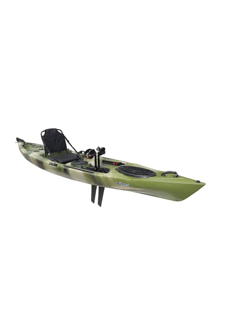 Winner Sit-on-Top Fishing Kayak with Rudder Steering Leisure dave pro angler with SW pedal drive with Base,Aluminum tube chair