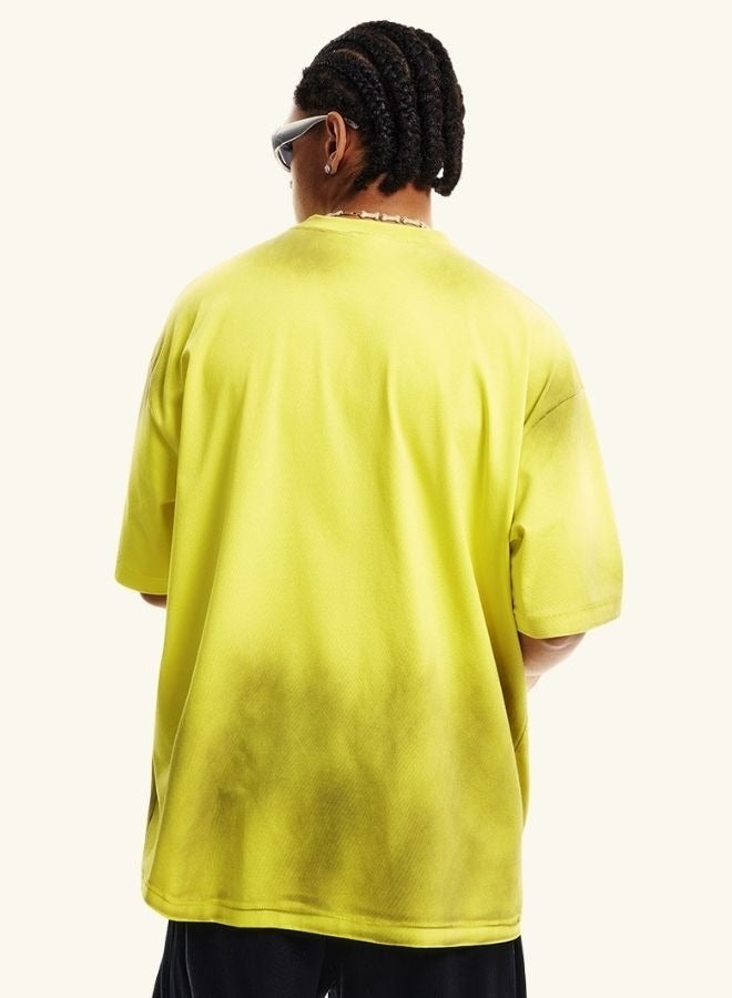 Men's and Women's Casual Breathable Loose Shoulder Oversize Short Sleeve Crew Neck T-shirt