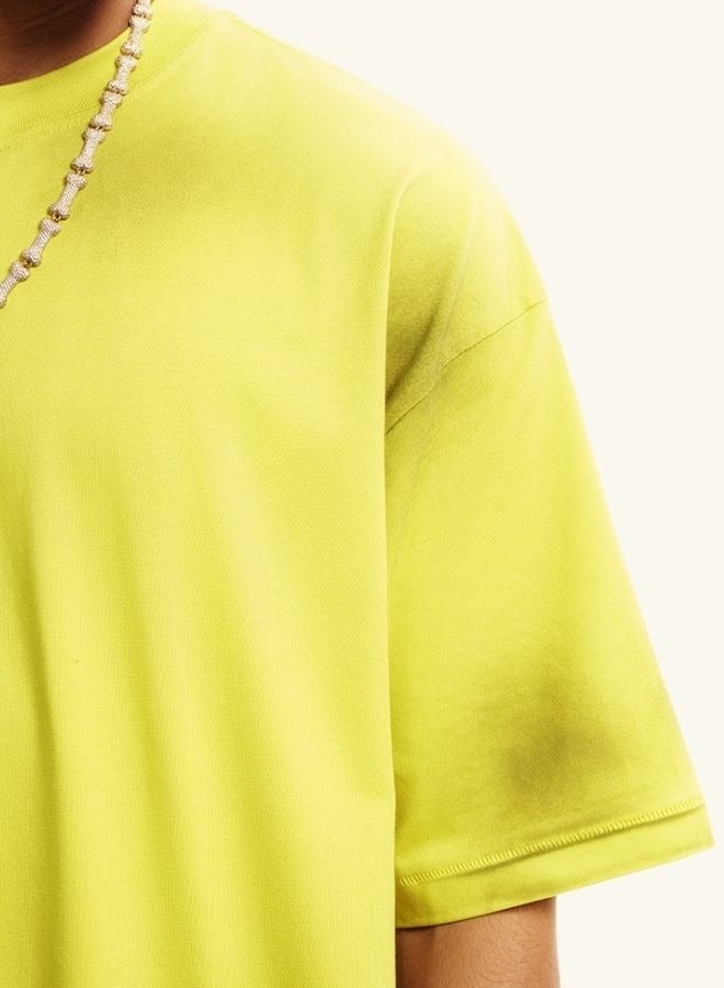 Men's and Women's Casual Breathable Loose Shoulder Oversize Short Sleeve Crew Neck T-shirt