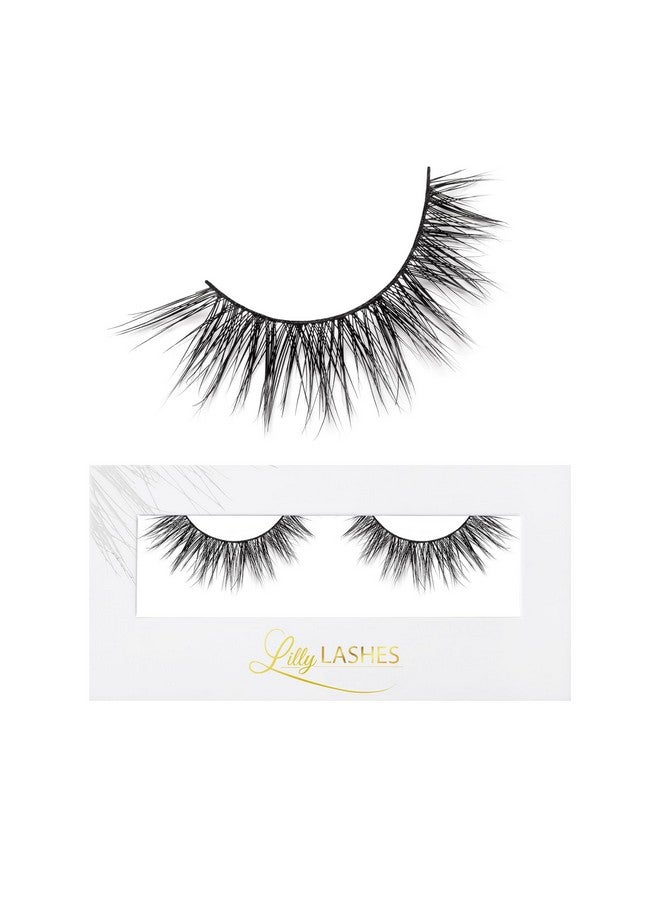 Luxe In Lite Mink Lashes ; Wispy Lashes Mink ; Natural Looking Lashes ; False Eyelashes ; Mink Cat Eye Lashes ; Strip Lashes ; Fake Lashes 13Mm Length, Reusable Up To 15 Wears