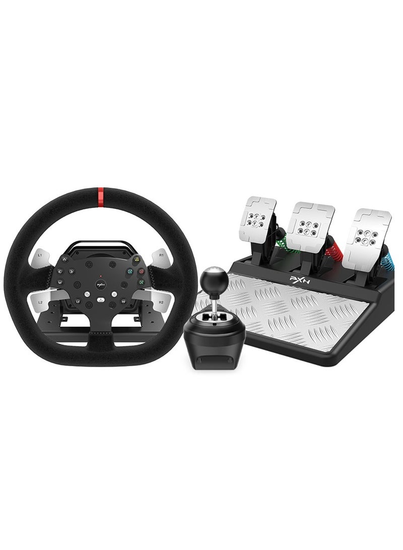 FFB Racing Steering Wheel with Pedals & Shifter