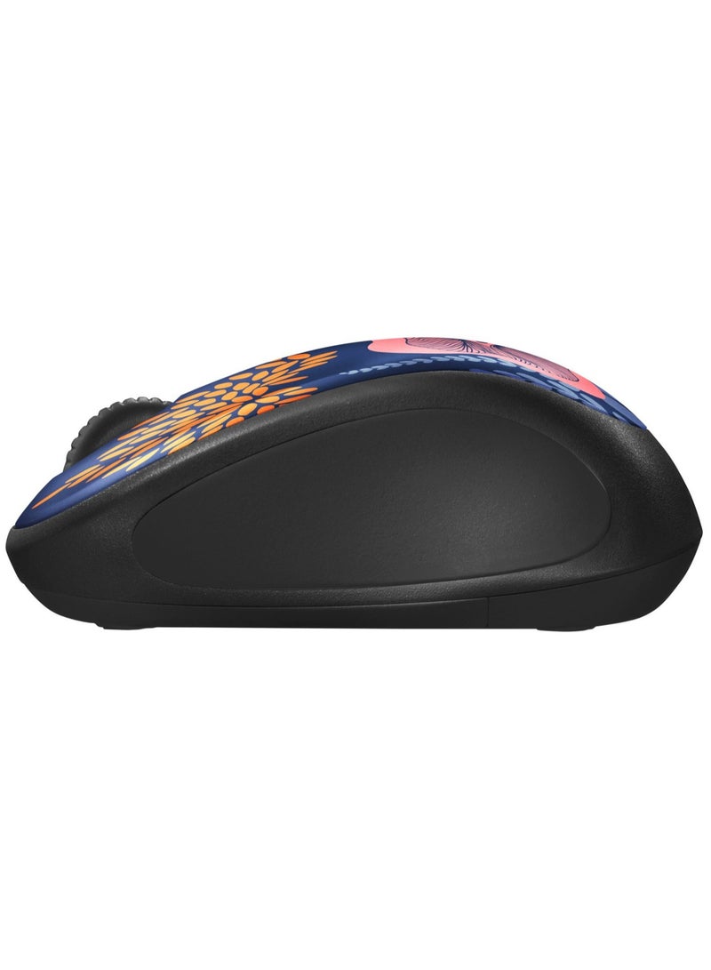 Design Collection Limited Edition Wireless 3-button Ambidextrous Mouse with Colorful Designs - Forest Floral Multicolour