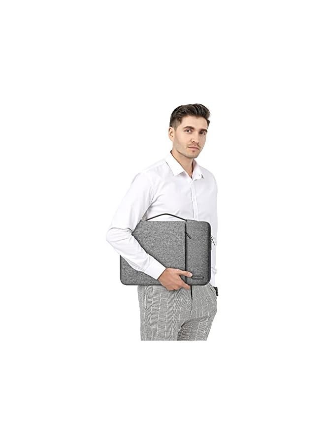 360 Protective Laptop Sleeve, Vertical Bag with Small Case&Trolley Belt