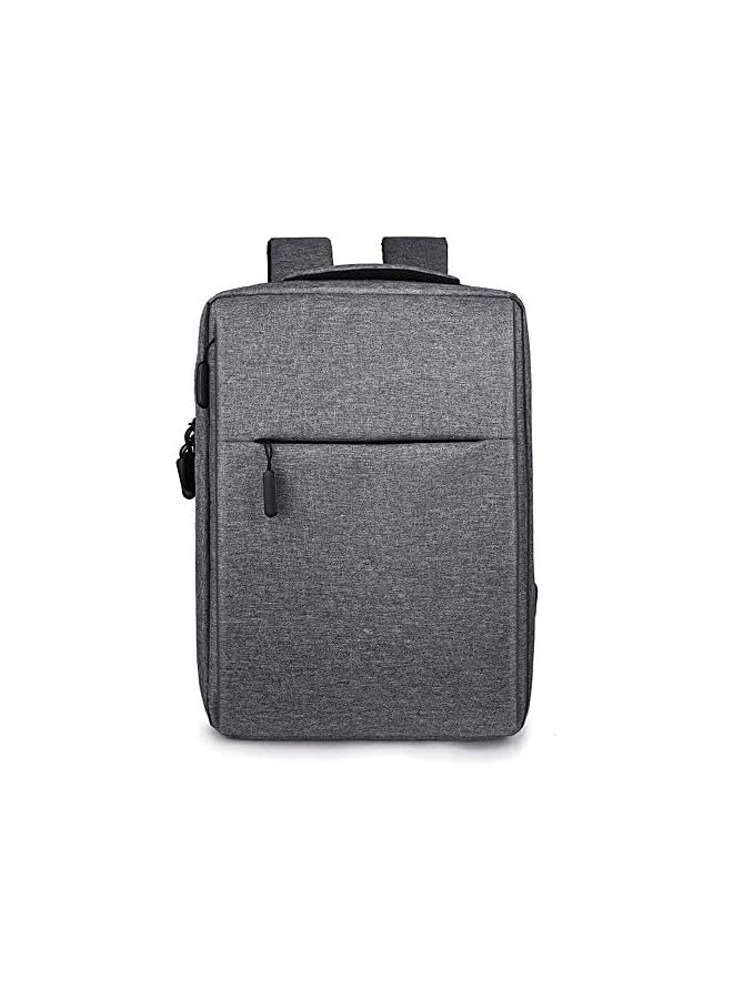 Business Laptop Backpack USB Charging Port Headphone Jack Water-Repellent Fabric Suitable 15.6-inch Computer Backpacks Casual Bags Men Women