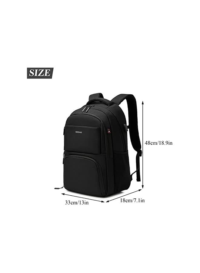 Laptop Backpack Computer Backpack Large Travel Backpack for Men or Women,Business Water Resistant Work Backpack with USB Charging Port,College Computer Bag Fits 17 Inch Laptop