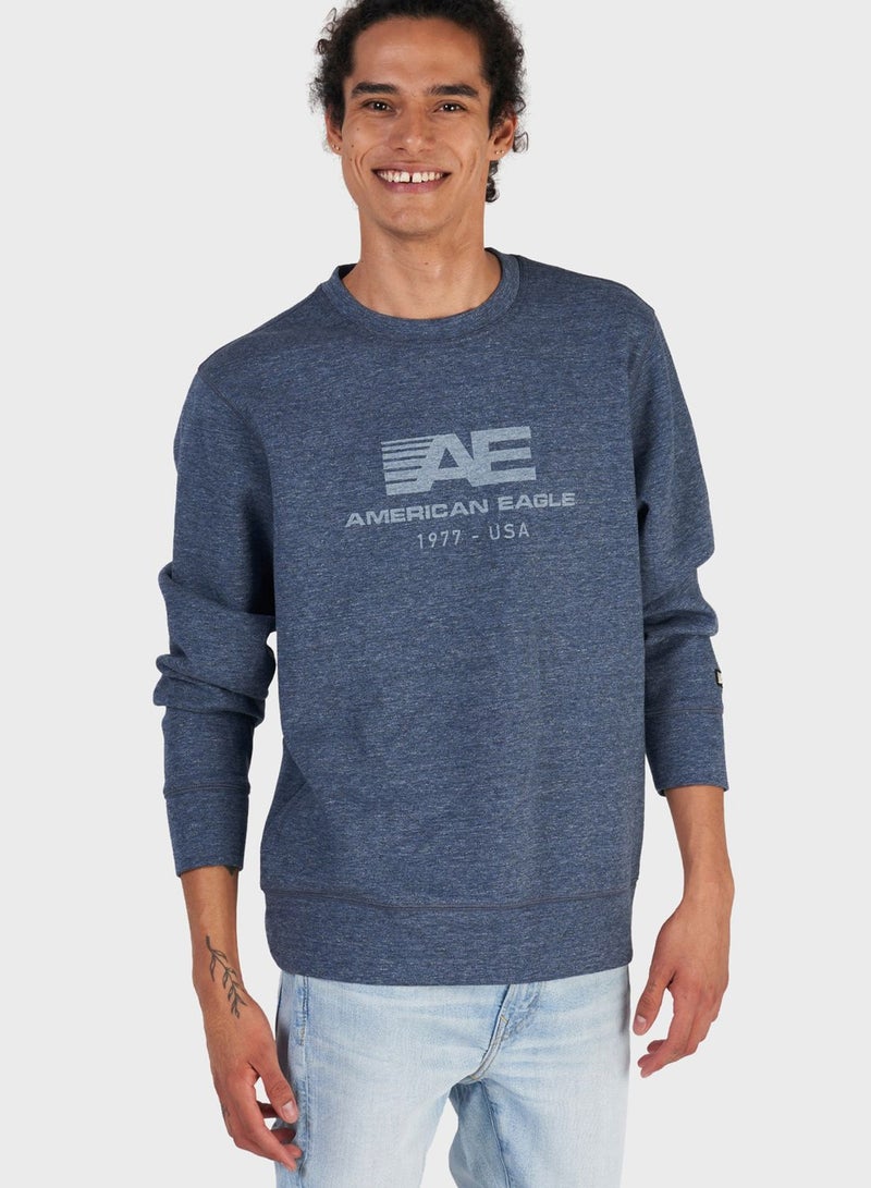 Logo Crew Neck Sweatshirt