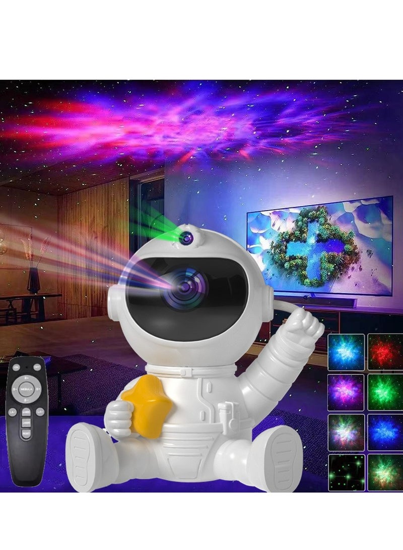 Astronaut Star Projector Galaxy Night Light Kids Space lights LED Lamp with Remote Control Timer and Remote 360° Adjustable Design for Gaming Room Home Theater