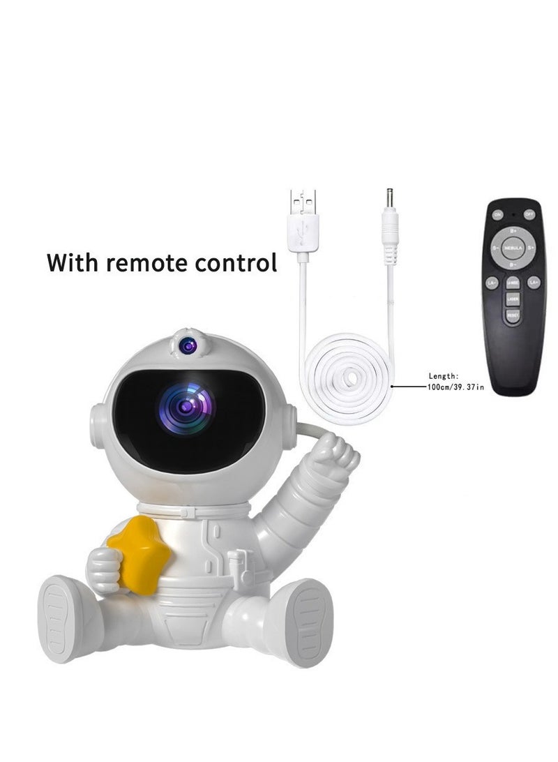 Astronaut Star Projector Galaxy Night Light Kids Space lights LED Lamp with Remote Control Timer and Remote 360° Adjustable Design for Gaming Room Home Theater