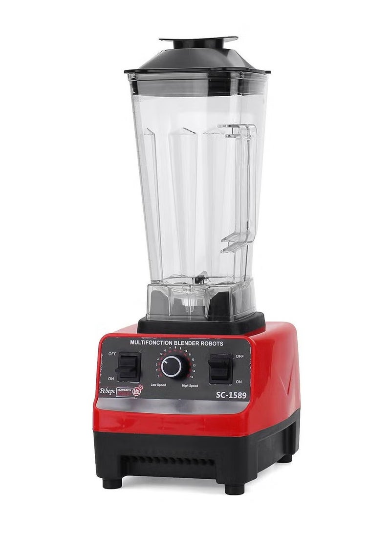 Heavy Duty Blender Mixer Electric High Speed Juicer Food Processor 2.5L 4500W BPA Free High Power Blenders For Kitchen Stainless Countertop Ice Smoothie Blender