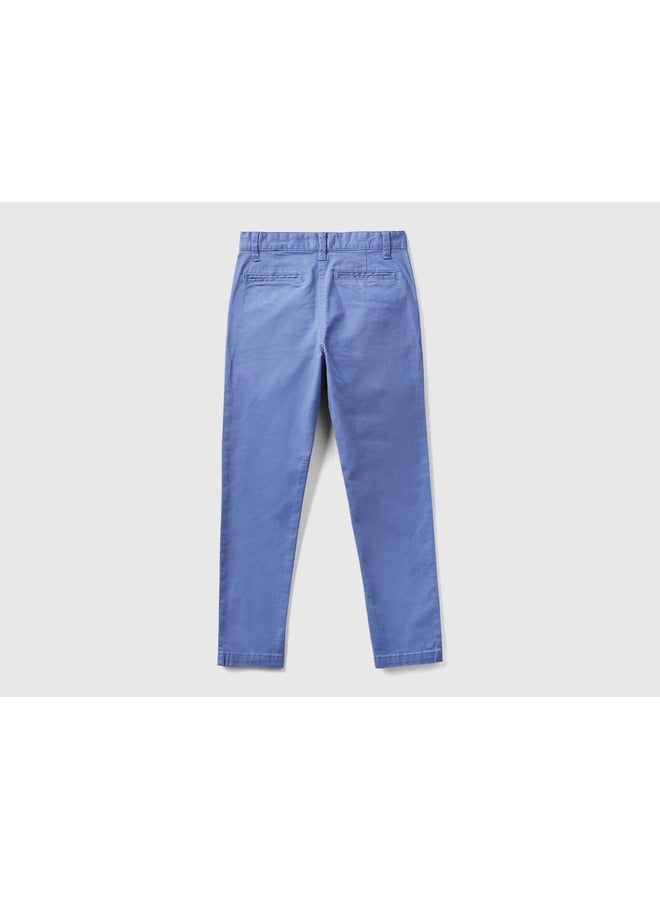 Slim Fit Chinos In Stretch Cotton