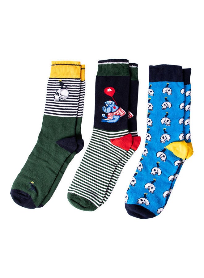 3-Pairs Mr Allright Socks Set Multicolour