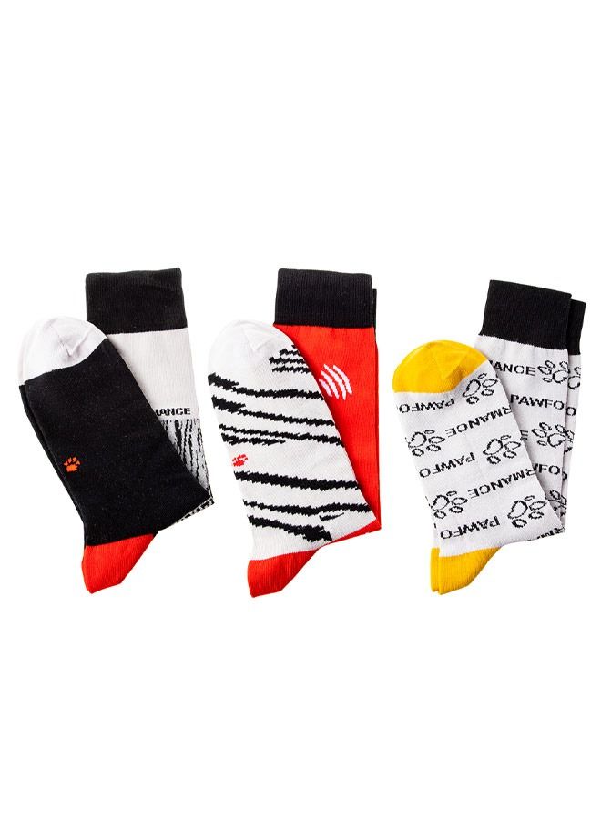 Dogs Performance Men's Socks Set 3 Pairs