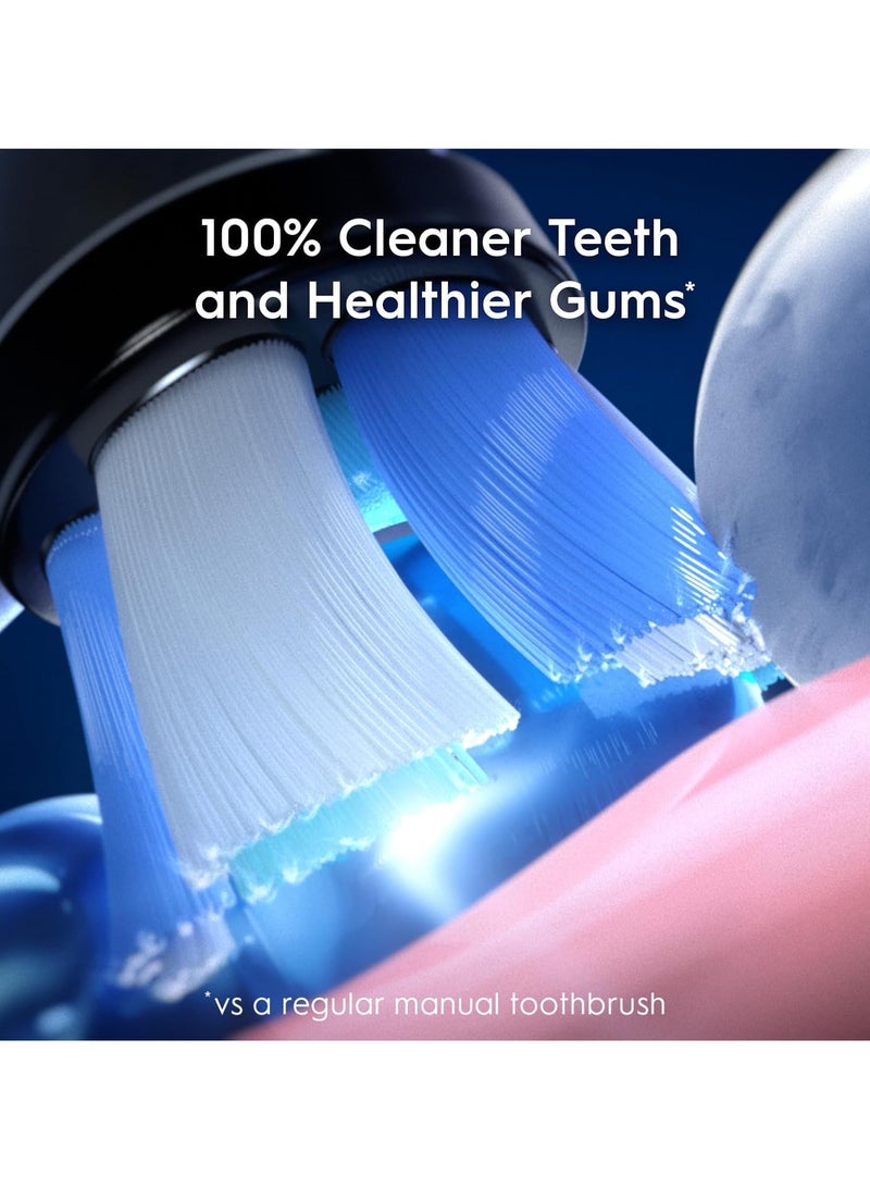 Oral B iO5 Series 5N Electric Rechargeable Toothbrush, Built with AI, Optimal Pressure Control, LED Interface, Bluetooth Connectivity, 5 Personalized Brush Modes – White