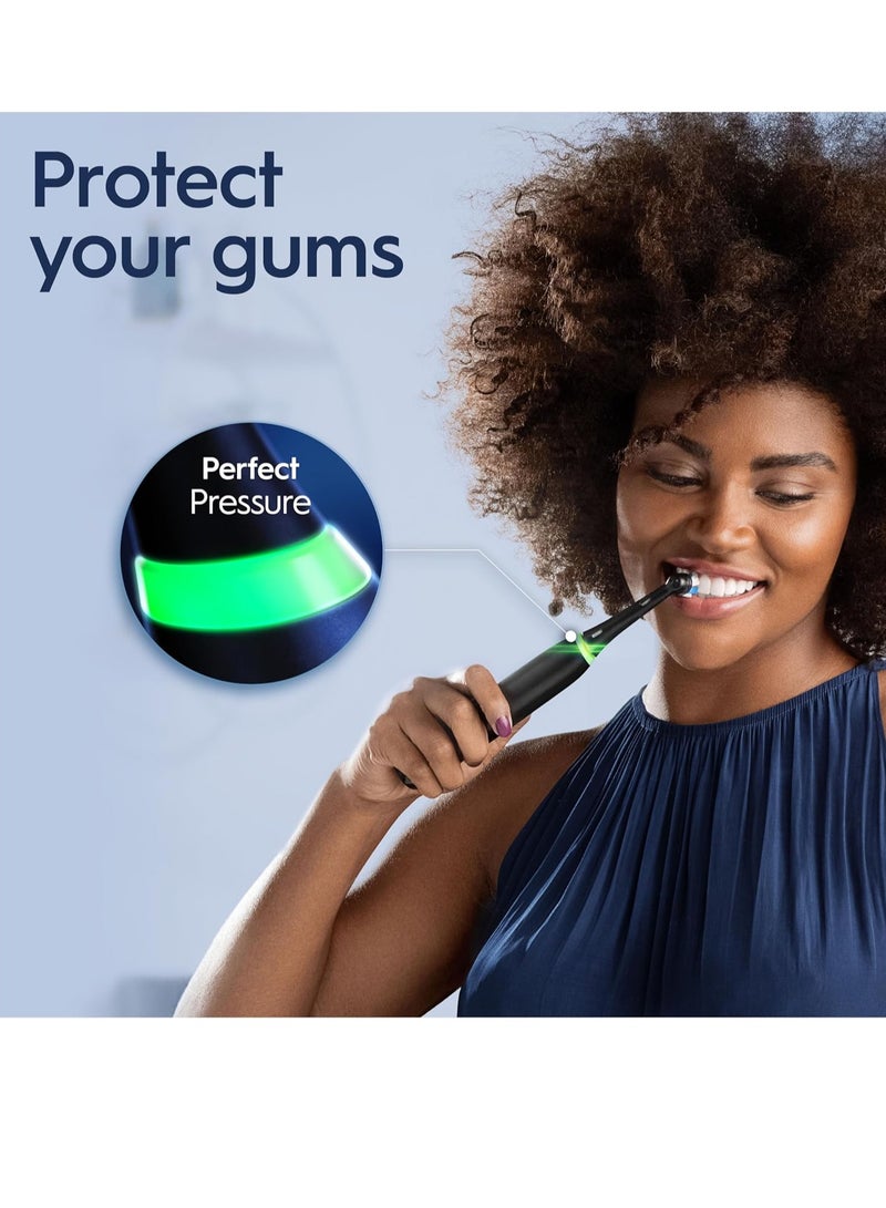 Oral B iO5 Series 5N Electric Rechargeable Toothbrush, Built with AI, Optimal Pressure Control, LED Interface, Bluetooth Connectivity, 5 Personalized Brush Modes – Black