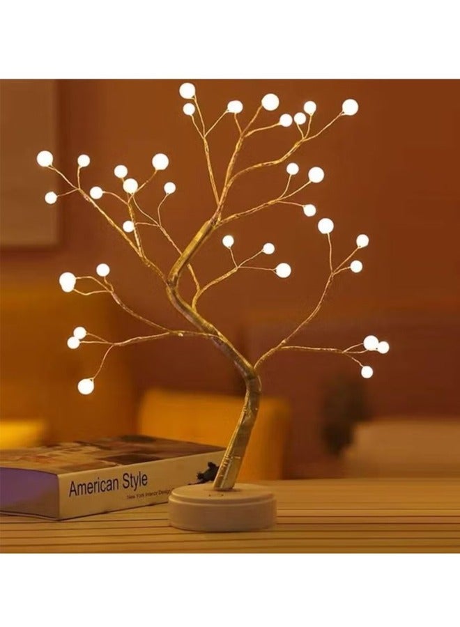 Tree-shaped night light with touch button, 36LED table lamp atmosphere light.