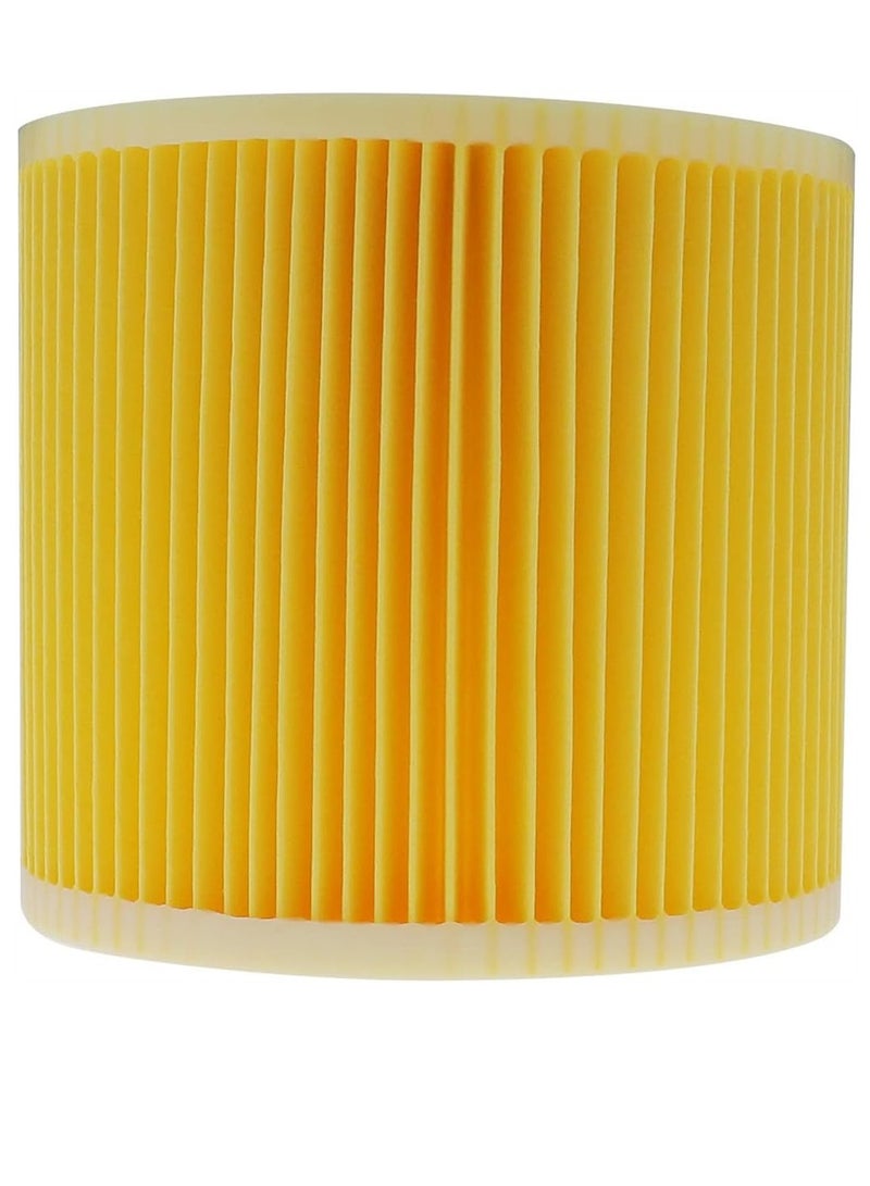 Cartridge Filter Compatible with Karcher Wd2.200 Wd3.500 Wet Dry Vacuum Cleaners 2 Pack Replacement Vacuum FilterCleaners Cartridge HEPA Filter for Kärcher A1000 A2204 A2534PTMV2 MV3